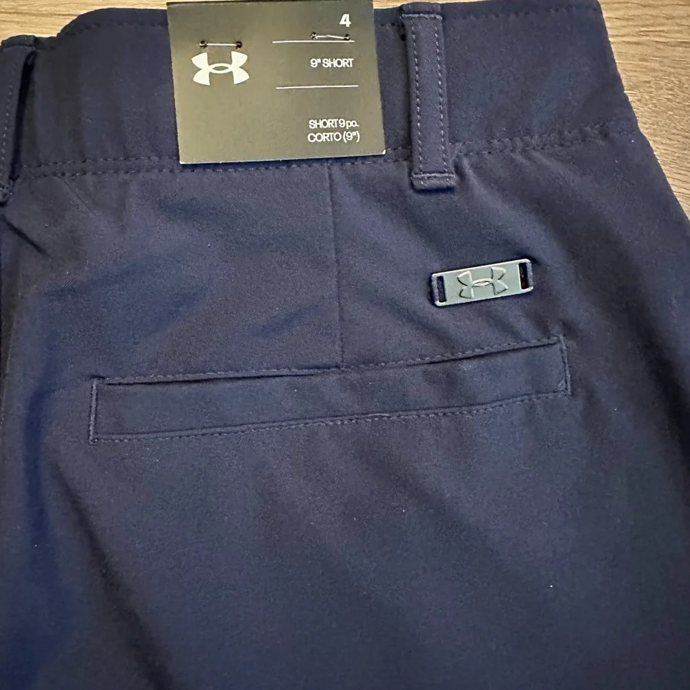Under Armour Navy Blue Links Shorts